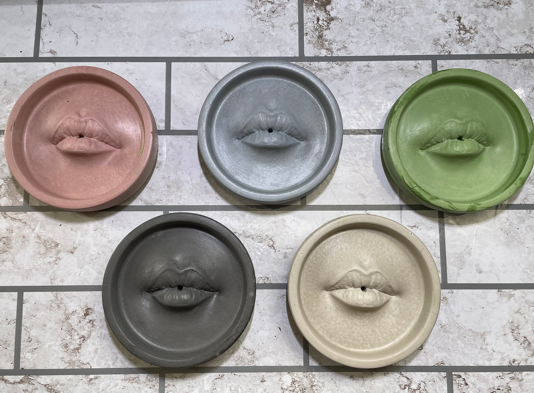 Concrete Lip Incense holders